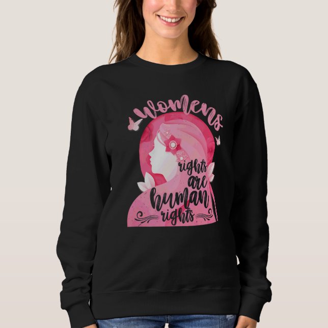 Sudadera Feminismo de los Derechos de la Mujer Los Derechos (Anverso)