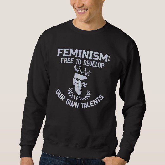 Sudadera Feminismo Libre De Desarrollar Nuestros Propios Ta (Anverso)