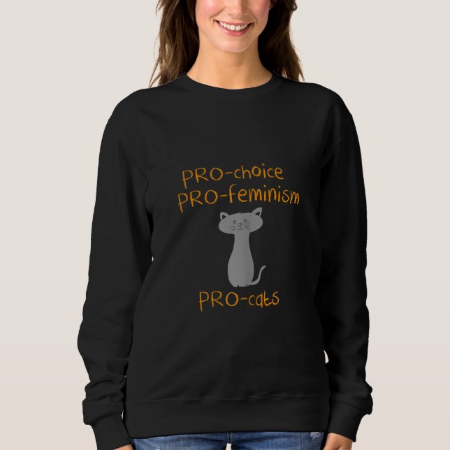 Sudadera Feminismo profesional de las mujeres favorece a lo (Anverso)