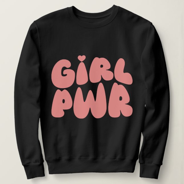 Sudadera Feminista del poder chica (Anverso del diseño)