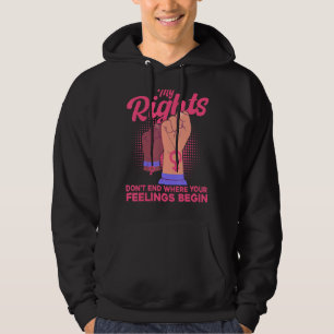 Sudadera Feminista Mis derechos no terminan donde tus senti