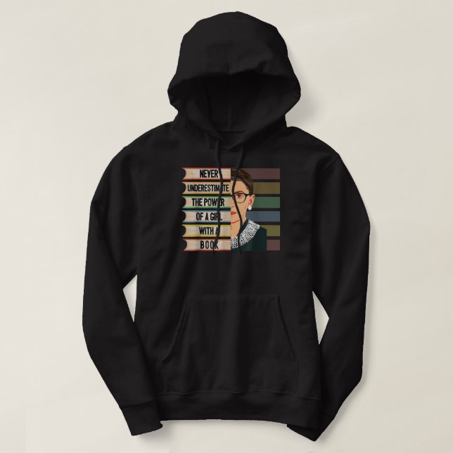 Sudadera Feminista Ruth Bader Ginsburg RBG Chica De Cita Co (Diseño del anverso)