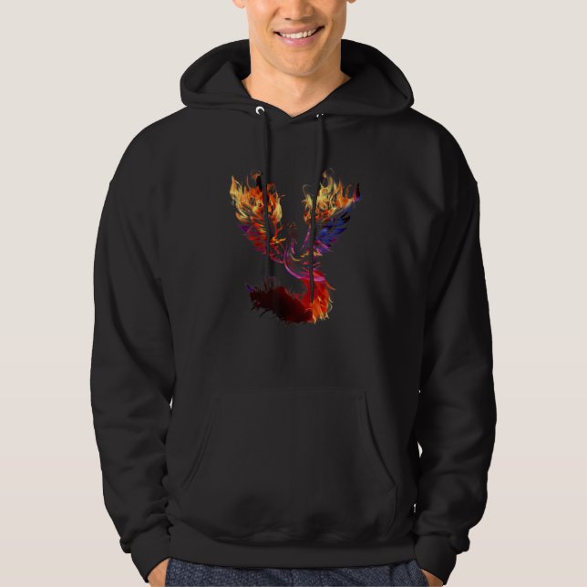 Sudadera Fénix ave de fuego renacimiento elevándose desde l (Anverso)