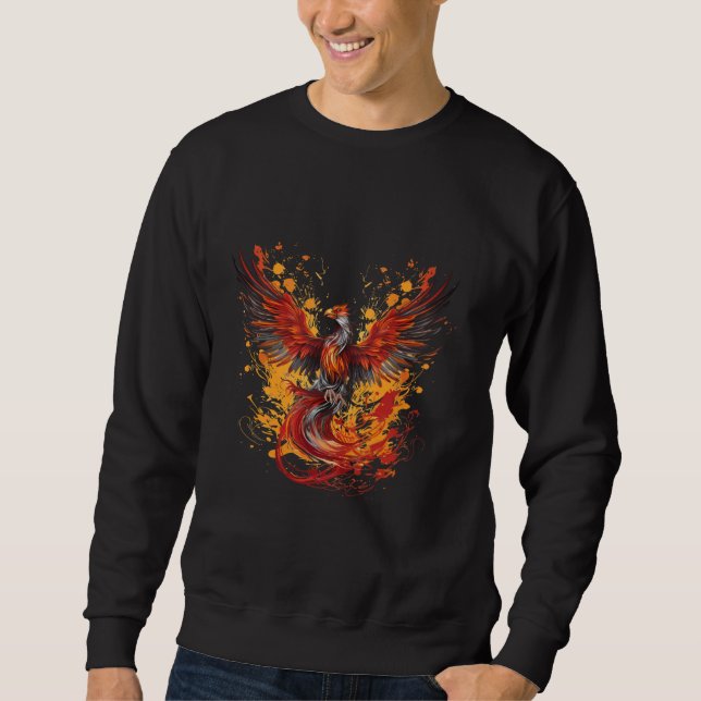 Sudadera Fénix Firebird Rejuvenecimiento mítico de pájaros  (Anverso)