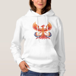 Sudadera Fénix mitológico brillante ave de fantasía
