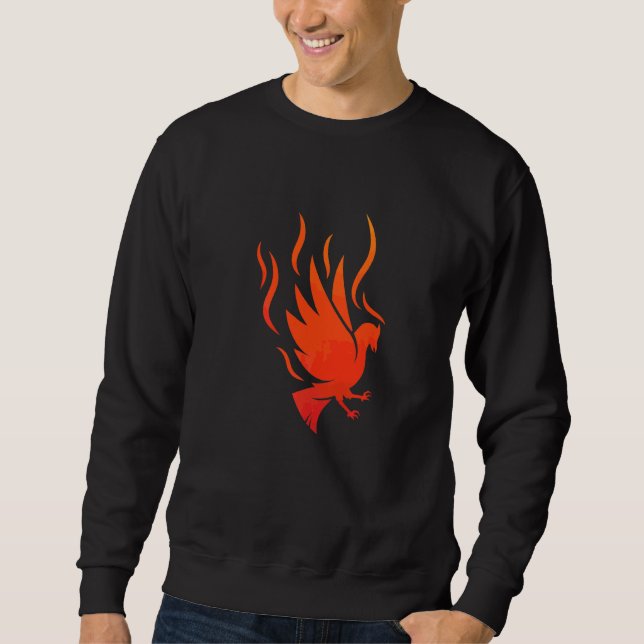 Sudadera Fénix Mythological Firebird Rising Bird Flam (Anverso)