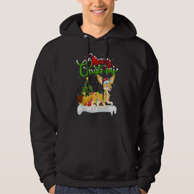 Sudadera Fennec Fox   Xmas Decorations Santa Fennec Fox Chr (Anverso)