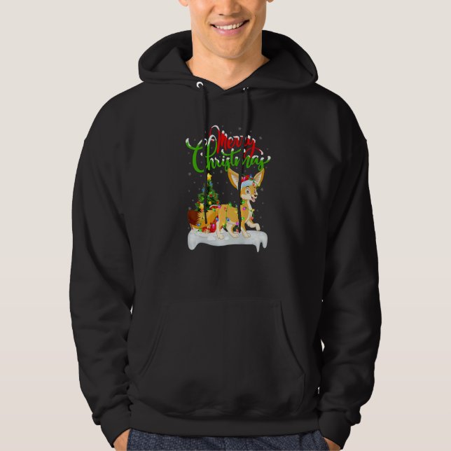 Sudadera Fennec Fox  Xmas Decorations Santa Fennec Fox Chri (Anverso)