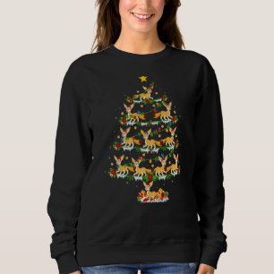 Sudadera Fennec Fox Xmas Luces Fennec Fox Christmas Tree