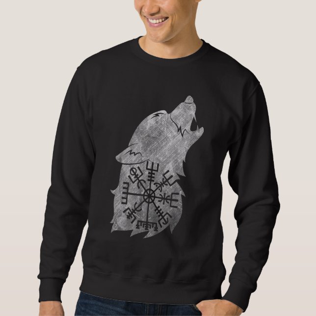 Sudadera Fenrir Fenrir Lobo De Odin Vikings Asgard Valhalla (Anverso)