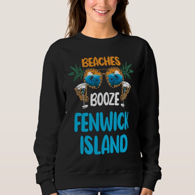 Sudadera Fenwick Island Delaware Beaches Vacation Party Mat (Anverso)