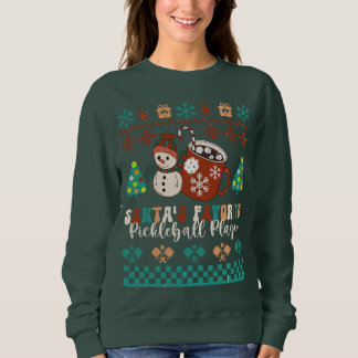 Sudadera Feo jugador favorito de pelota de futbol de Santa