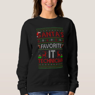 Sudadera Feo Navidad iluminando a Santa Lucía como técnica 