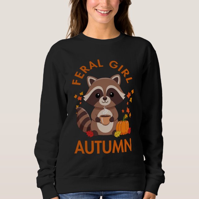Sudadera Feral Girl Autumn Pumpkin Cozy Vibes (Anverso)