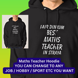 Sudadera Feria de Dinkum BEST MATHS PROFESOR en Straya