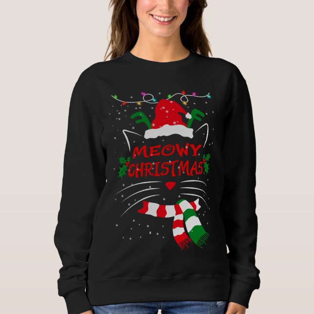 Sudadera FEROSAS CATMAS, regalos de Navidades de felinos, r (Anverso)