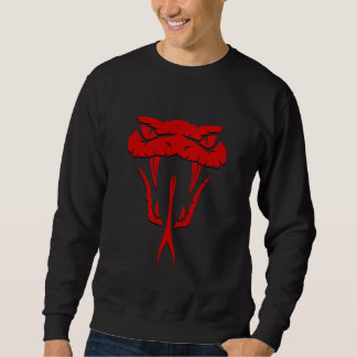 Sudadera Feroz cara de serpiente roja