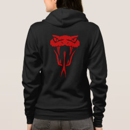 Sudadera Feroz cara de serpiente roja