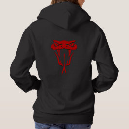 Sudadera Feroz cara de serpiente roja Unisex