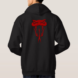 Sudadera Feroz cara de serpiente roja Unisex
