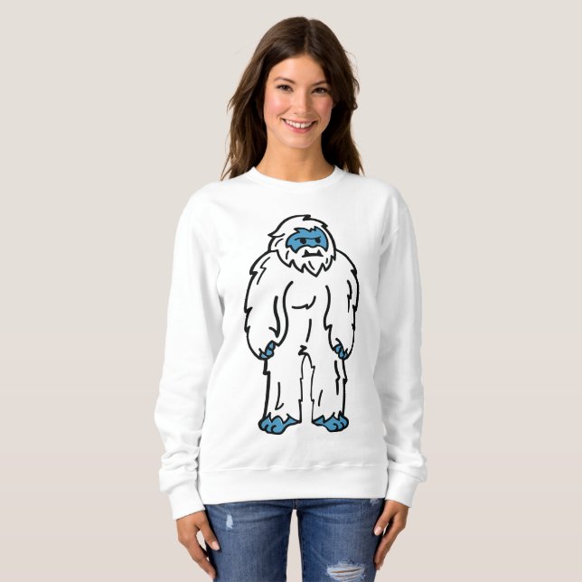 Sudadera Feroz Yeti - Bestia Mítica del Ártico (Anverso completo)