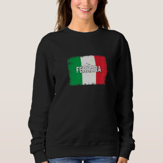 Sudadera Ferrara Italia Ciudad con bandera italiana
