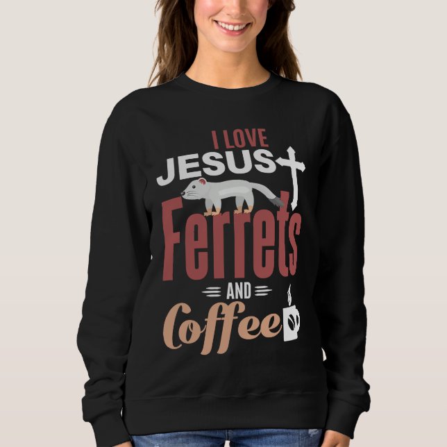 Sudadera Ferre Jesus Coffee  Christian Ferret (Anverso)