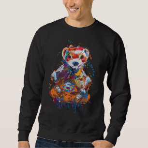 Sudadera Ferret colorido - Zoo Animal Ferret Lover