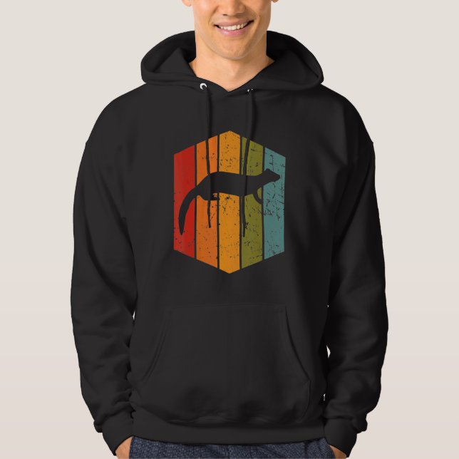 Sudadera Ferret De Vintage Para Retro (Anverso)