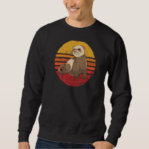 Sudadera Ferret estilo retro vintage