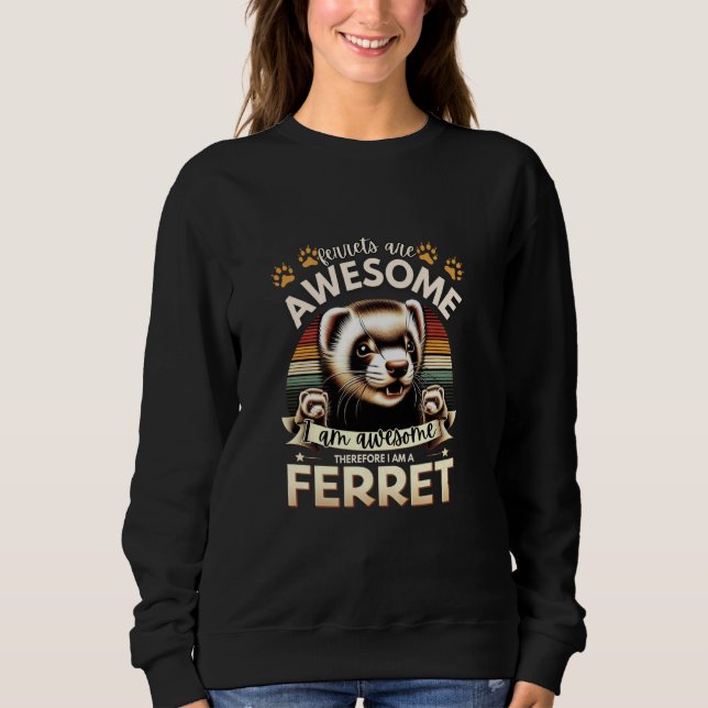 Sudadera Ferret Ferret Lover Ferrets (Anverso)