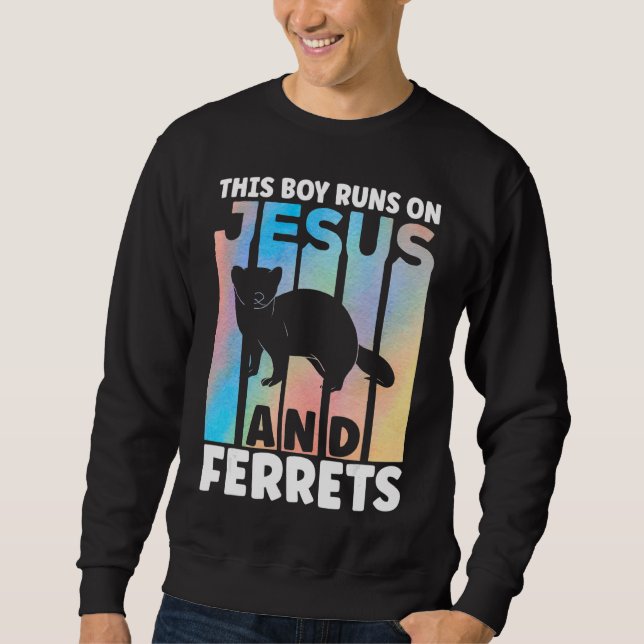 Sudadera Ferret Outfit for Ferret Lover Apparel for Boys (Anverso)