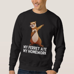 Sudadera Ferret Para Niños Hijos Ferret Ferrets Dabbing