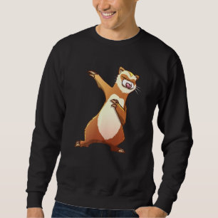 Sudadera Ferret Para Niños Hombres Mujeres Dabbing Dance Hi