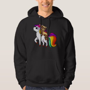 Sudadera Ferret Unicorn Animal Lover