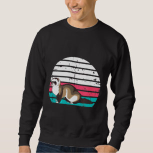 Sudadera Ferret Vintage Retro Para Hombres Mujeres Niños