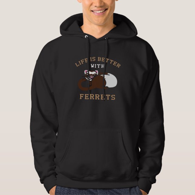 Sudadera Ferret Whisperer European Polecat Wildlife Animal (Anverso)