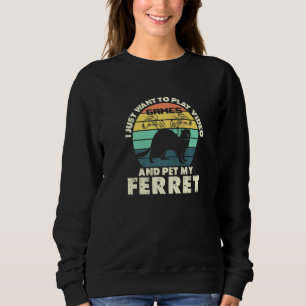Sudadera Ferrets Videojuegos Retro Gamepad Console Gaming