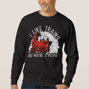 Sudadera Ferrocarril De Ferrocarril Me Gustan Los Trenes Y