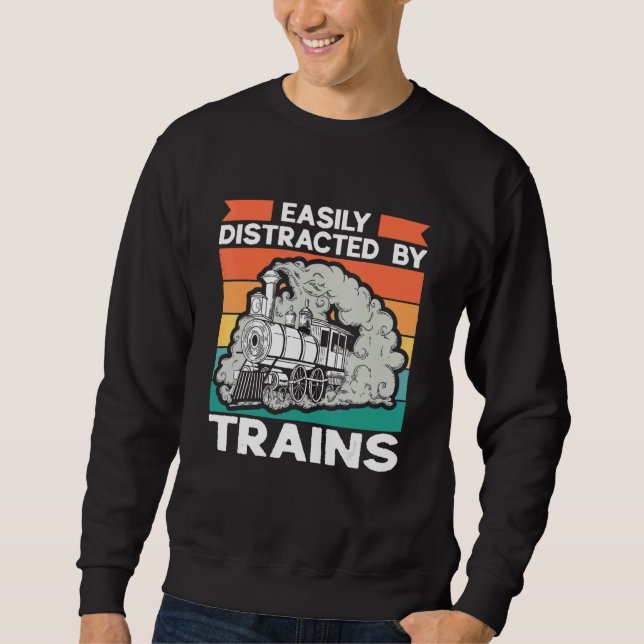 Sudadera Ferrocarril del Colector de Tren Fácilmente Distra (Anverso)