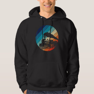 Sudadera Ferrocarril Vintage Retro Locomotora Modelo antigu