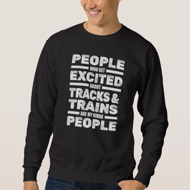 Sudadera Ferrocarriles de tren de locomotoras Rails Modelo  (Anverso)