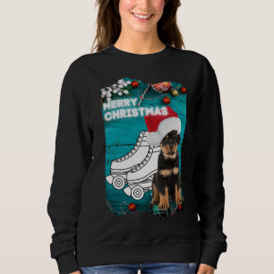 Sudadera Ferry Christmas Rottweiler Puppy Con Patinaje De R