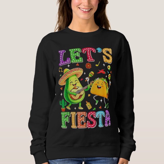 Sudadera Festejemos Aguacate Mexicano Cinco De Mayo (Anverso)