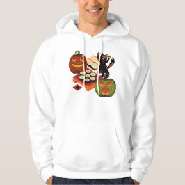 Sudadera Festín de sushi espeluznante de Halloween con gato