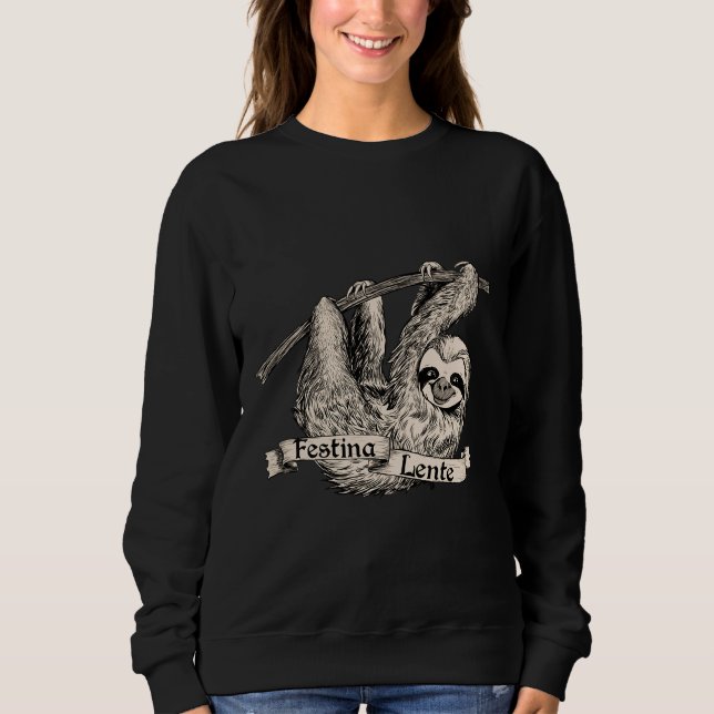 Sudadera Festina Lente Three Toed Sloth (Anverso)