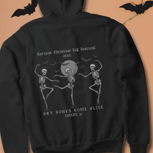 Sudadera Festival de Otoño de Halloween Cristiano Huesos Se