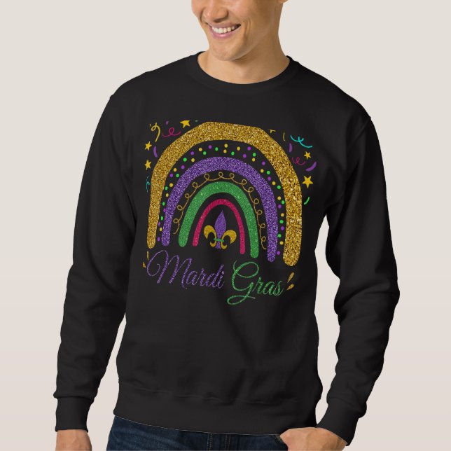 Sudadera Festival del Arcoiris Mardi Gras (Anverso)