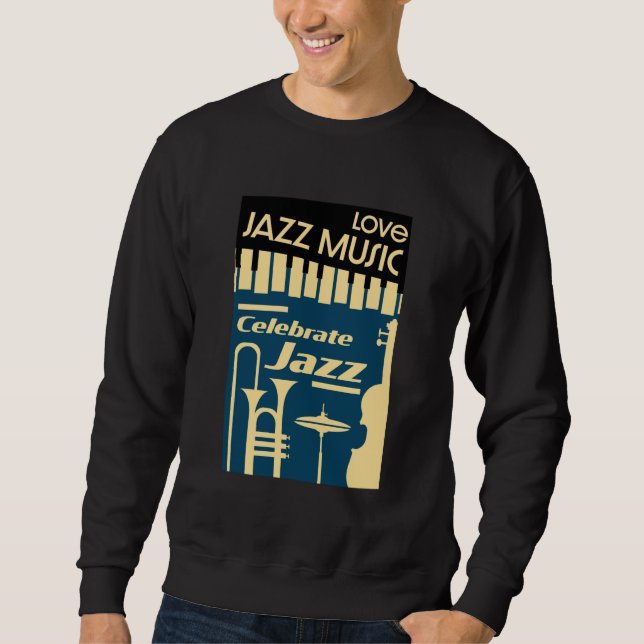 Sudadera Festivales De Jazz Y Camiseta De Conciertos (Anverso)