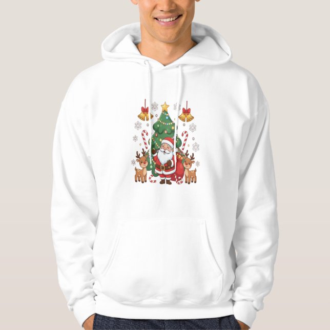 Sudadera "Festive Merry Christmas Holiday Hoodie Design" (Anverso)